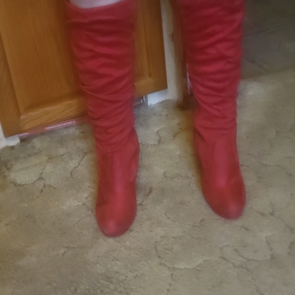 HEART IN D seude boots sz 7.5 - Picture 2 of 7